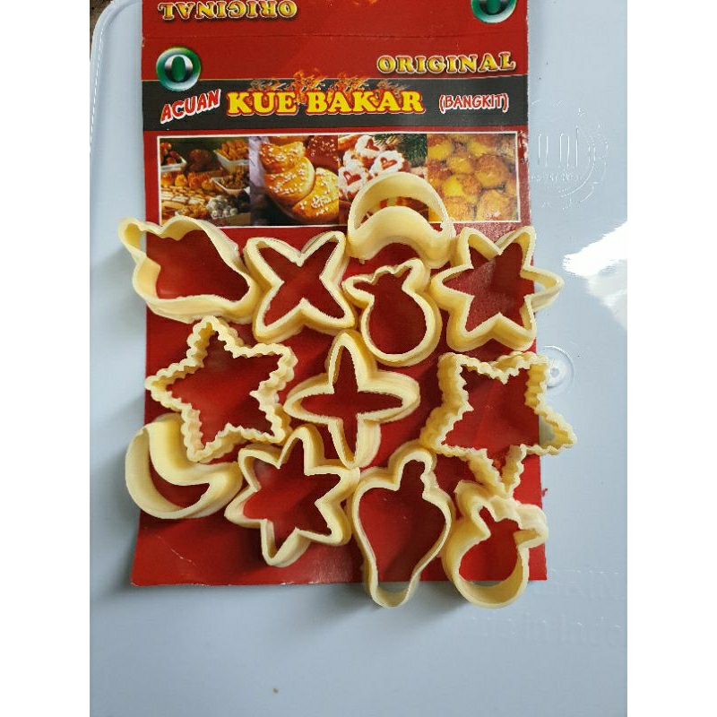 Cetak Bangkit Plastik 12pcs / Cetakan kue kering / Cetakan Kue Bangkit