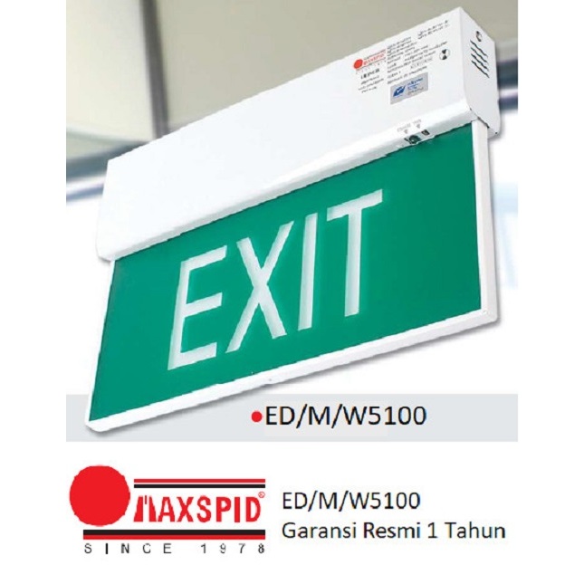 Tungsram x Maxspid LEDER (ES) EXIT LIGHT