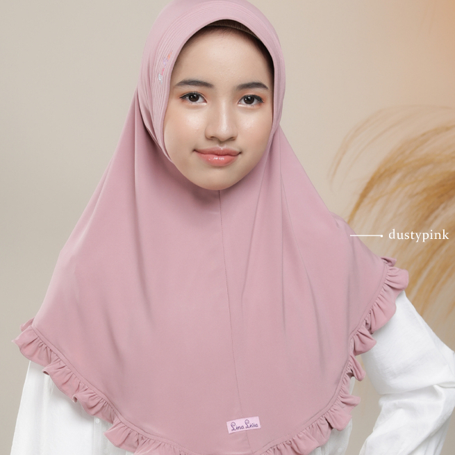 Hijab Instan Anak Bergo Couple Rempel Reyna Kids Linalivia