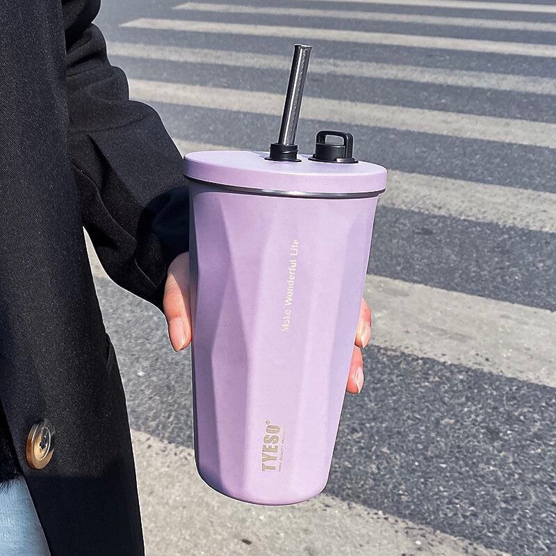 Ready Tyeso Lilac FREE 5 pcs STICKER Tyeso Original, tumbler stainless, tumbler ungu tyeso, tumbler 