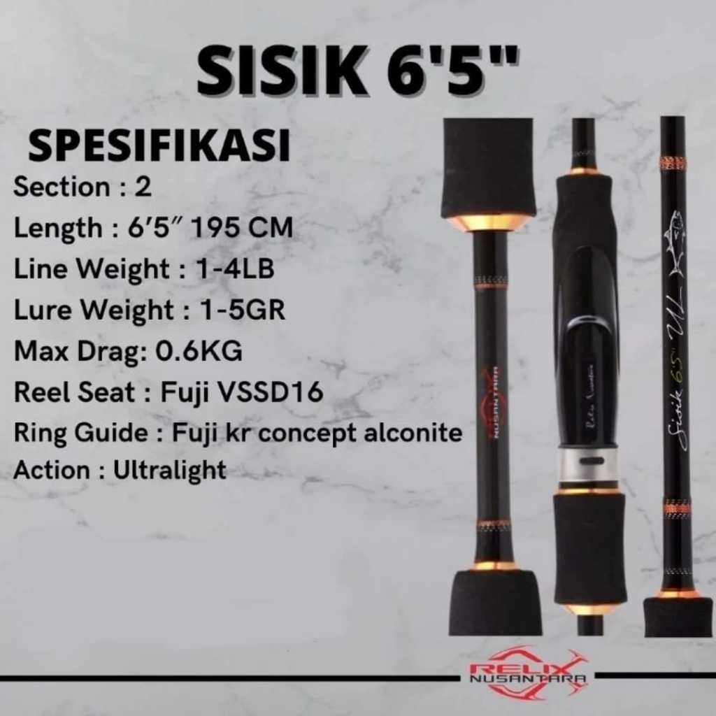Joran Relix Nusantara Sisik Ajing | Sisik Gen 2 611 | Sisik 642  BC | Sisik 652 | Sisik Gurito 702 J