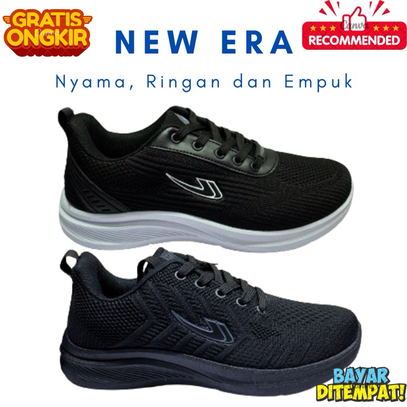 Sepatu Sekolah Laki laki Perempuan New Era TALI Size 35 - 43 Cowok Cewek