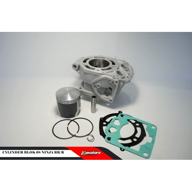 cylinder blok seher Kawahara ceramic uk 68mm pin 15 buat motor ninja 150 2tak/ninja R/ninja RR