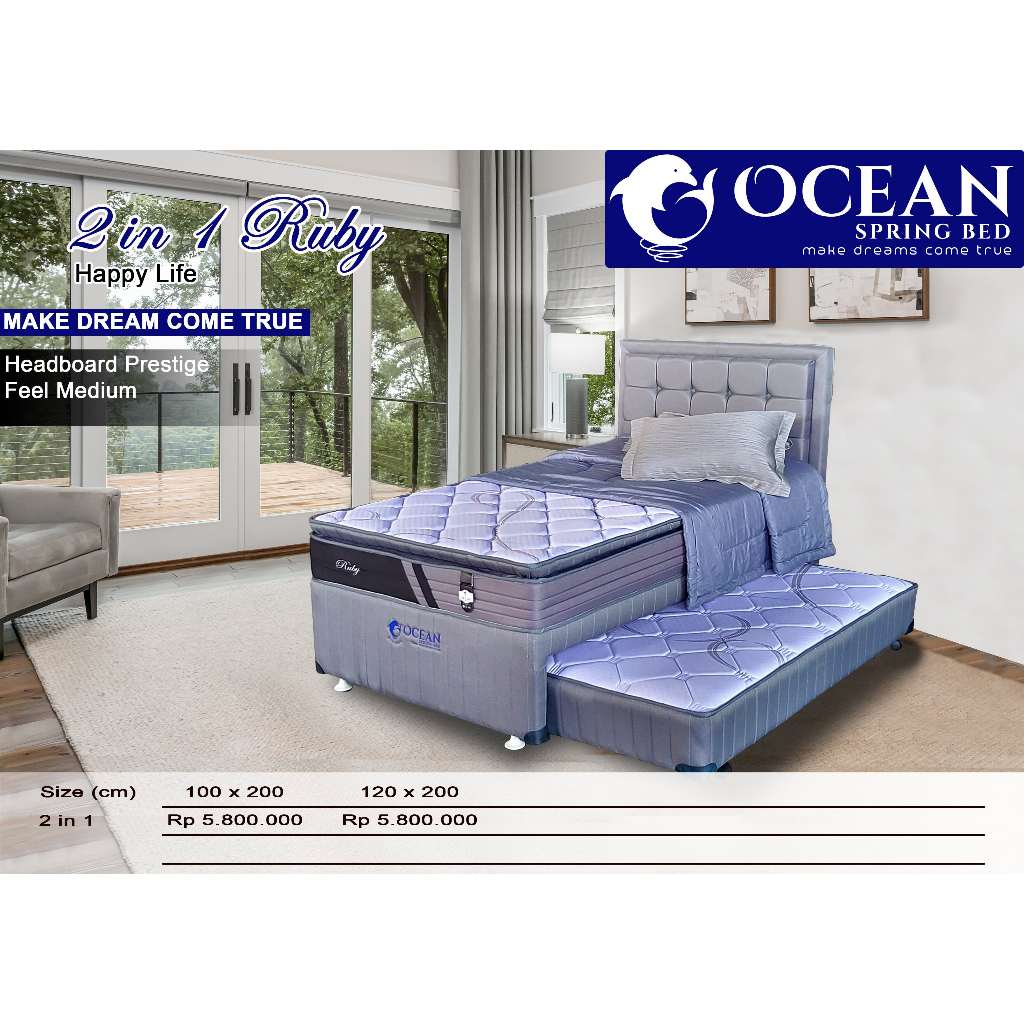 Ocean Springbed - 2 in 1 Ruby