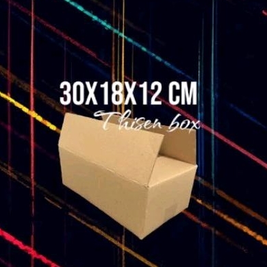 

Kardus box packaging recycle 30x18x12 cm | die cut | siap pakai | packing kuat