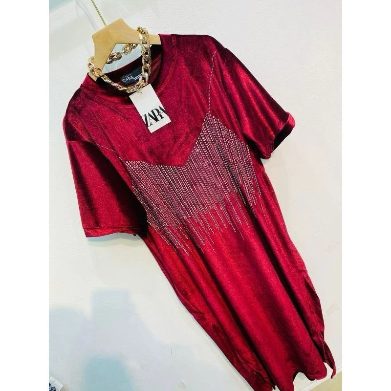 DRESS VELVET BLING BLUDRU MUTEK OVERSIZE