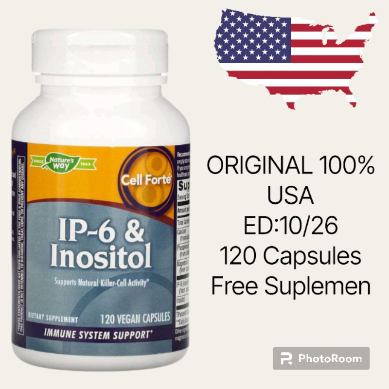 Nature's Way Cell Forté, IP-6 & Inositol, 120 Vegan Capsules PRE-ORDER USA