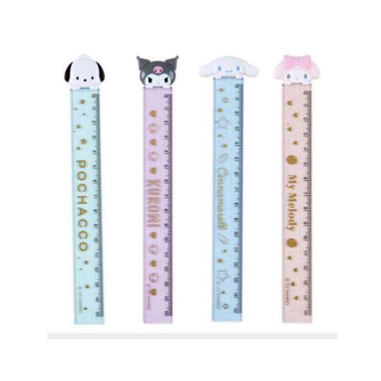 

Sanrio Japan Slim ruler with mascot 15cm