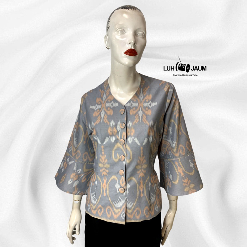 Blouse Batik dari katun Endek Prin Bali