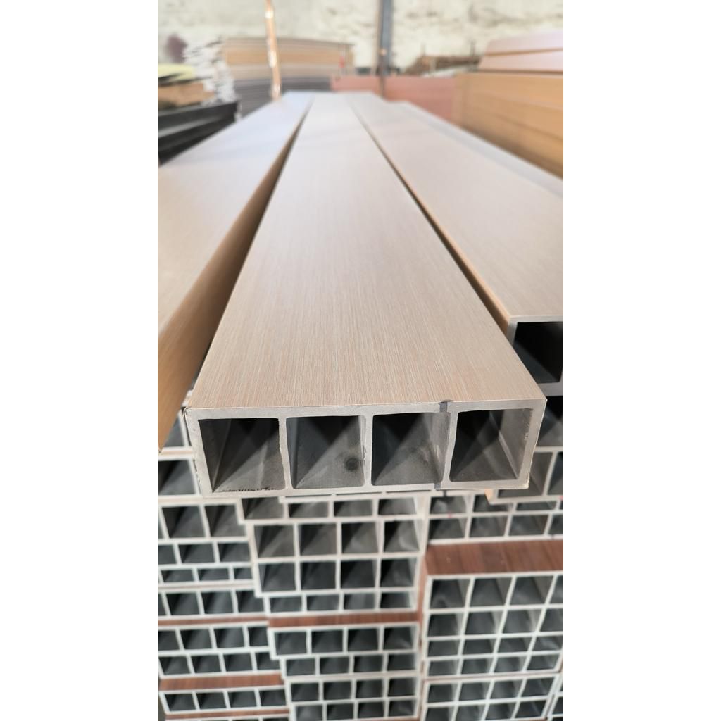 Wpc hollow tube kisikisi partisi Partisi WPC Kisi Kisi WPC Sekat dinding WPC khusus Indoor ukuran 15