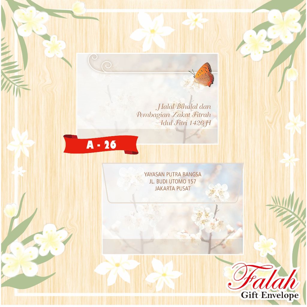 

Amplop Falah Motif A 26 Isi 50 Lembar Tanpa Tulisan