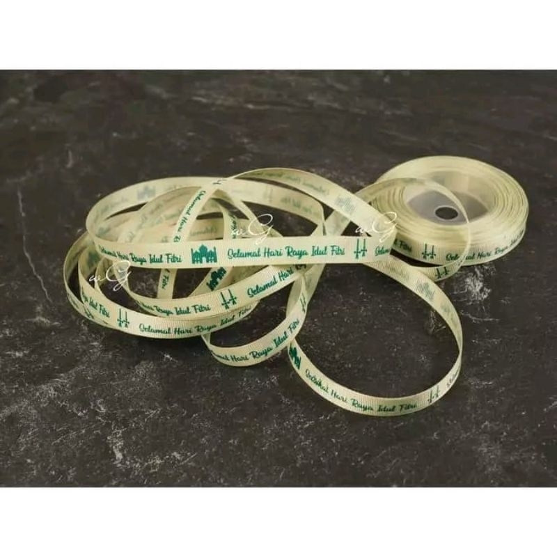 

Pita Idul Fitri -GrossGrain- Hijau Muda ; Lebar 1.2cm ;Panjang 20 yard