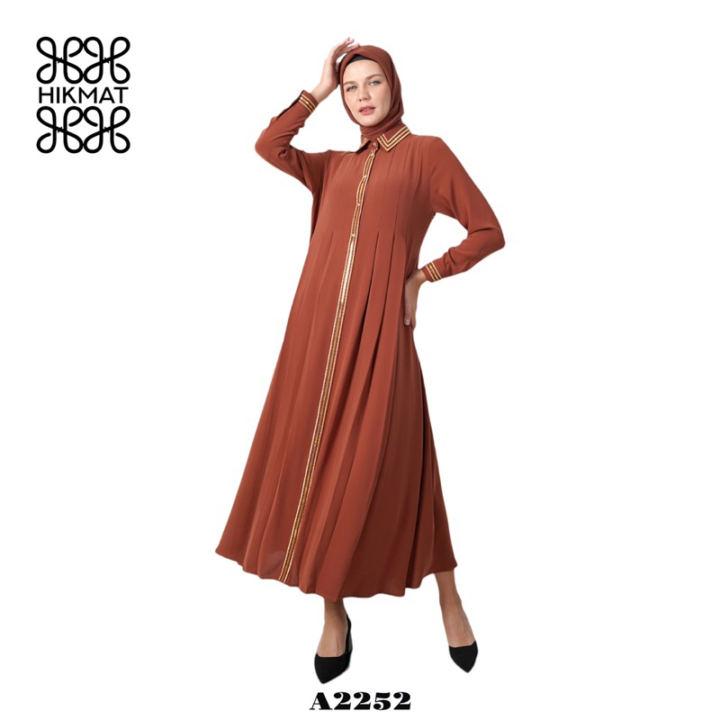 ABAYA HIKMAT FASHION ORIGINAL A2252