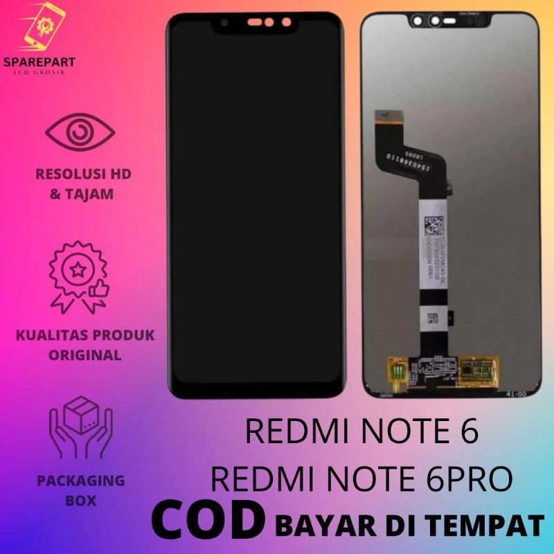 LCD FULLSET XIAOMI REDMI NOTE 6 / NOTE 6PRO ORIGINAL