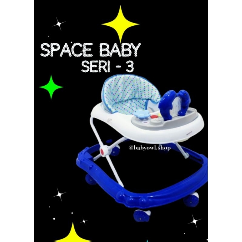 (TERLARIS) BABY WALKER SPACE BABY KODE 3 // ALAT BELAJAR JALAN // RODA BELAJAR JALAN // BABY WALKER 