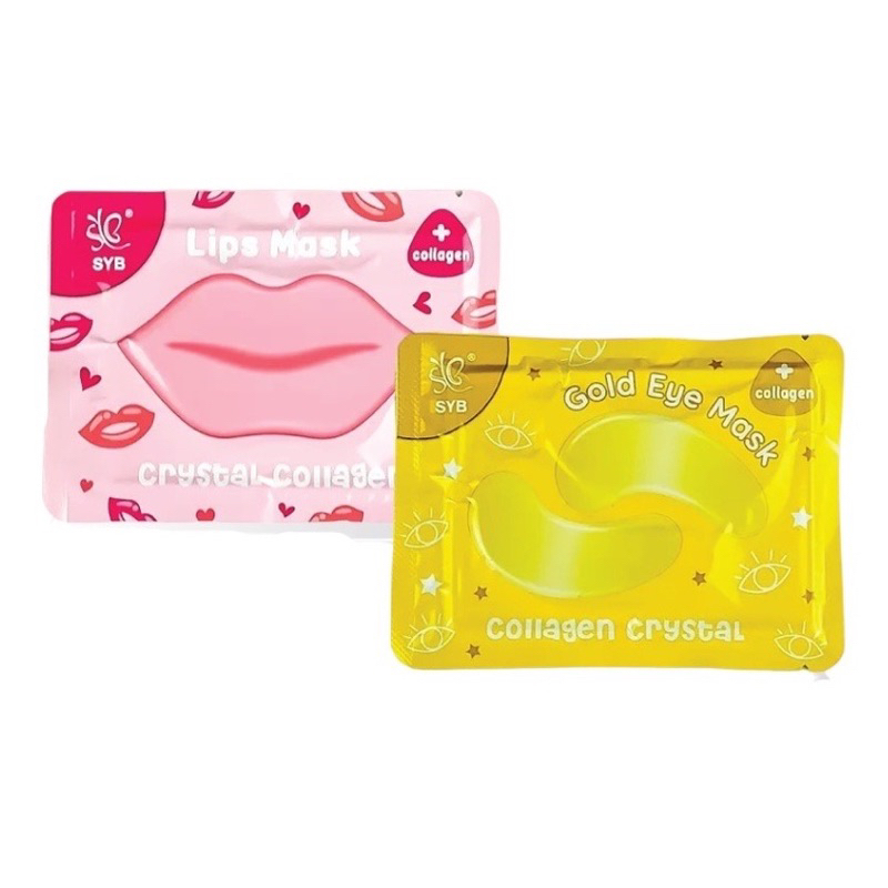 SYB Collagen Crystal Gold Eye Mask || SYB Crystal Collagen Lips Mask