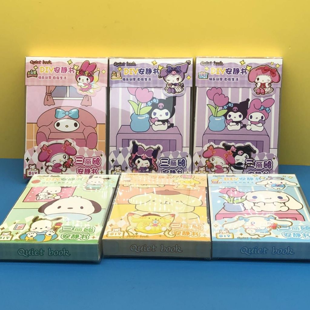 Buku Quiet Book Melody Kuromi Sanrio DIY Mainan Edukasi Anak Busy Book