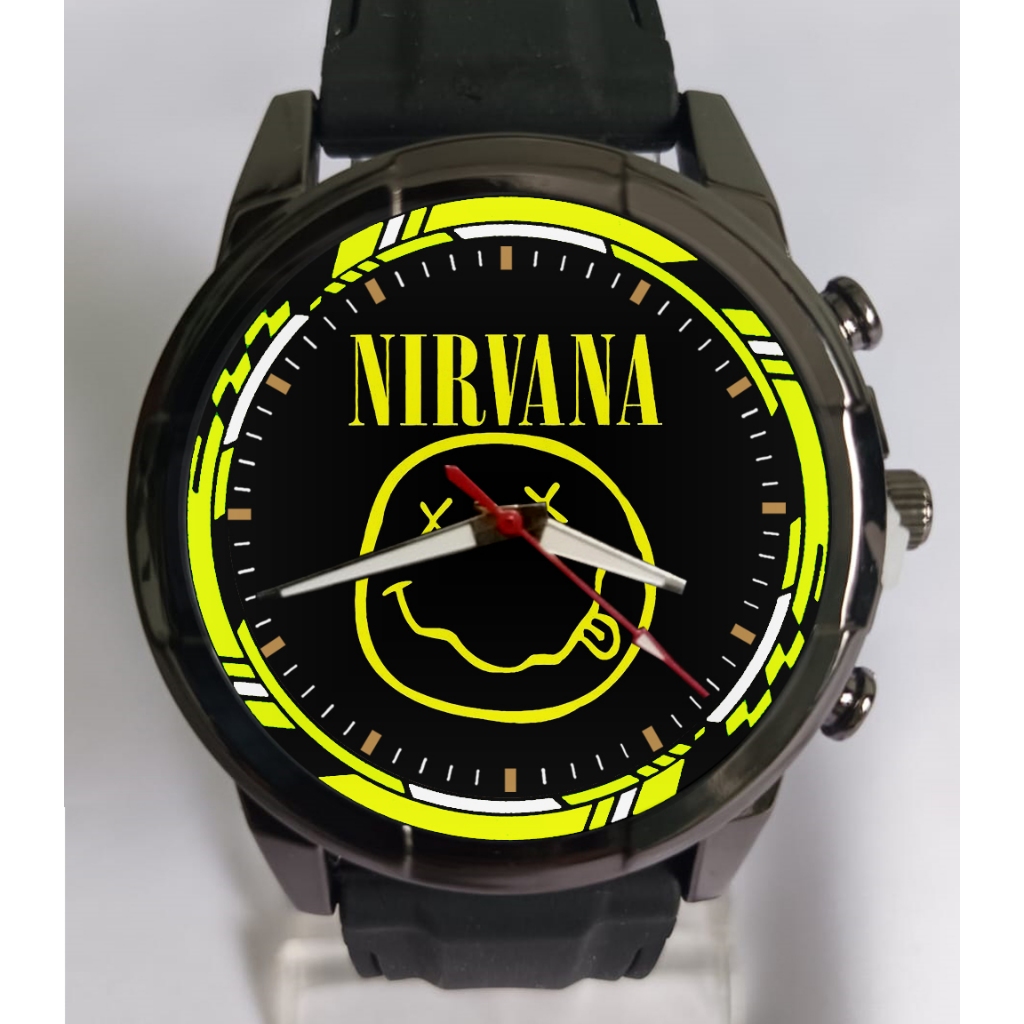 JAM TANGAN CUSTOM LOGO NIRVANA