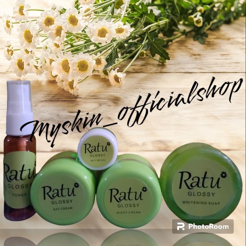 paket glowing ratu glossy luxury pengelupasan or non pengelupasan