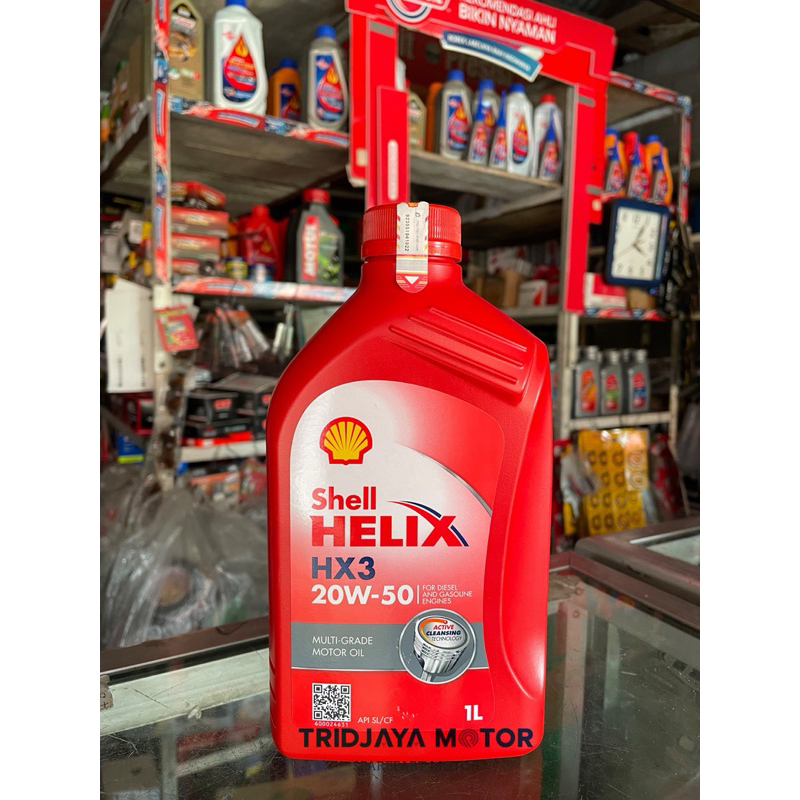 Oli Shell Helix HX3 - Bensin Diesel Shell Oil 1L 100% ASLI