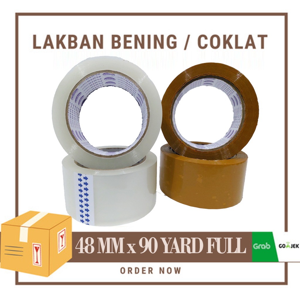 

Lakban OPP Tape Packing 48 mm X 90YRD FULL