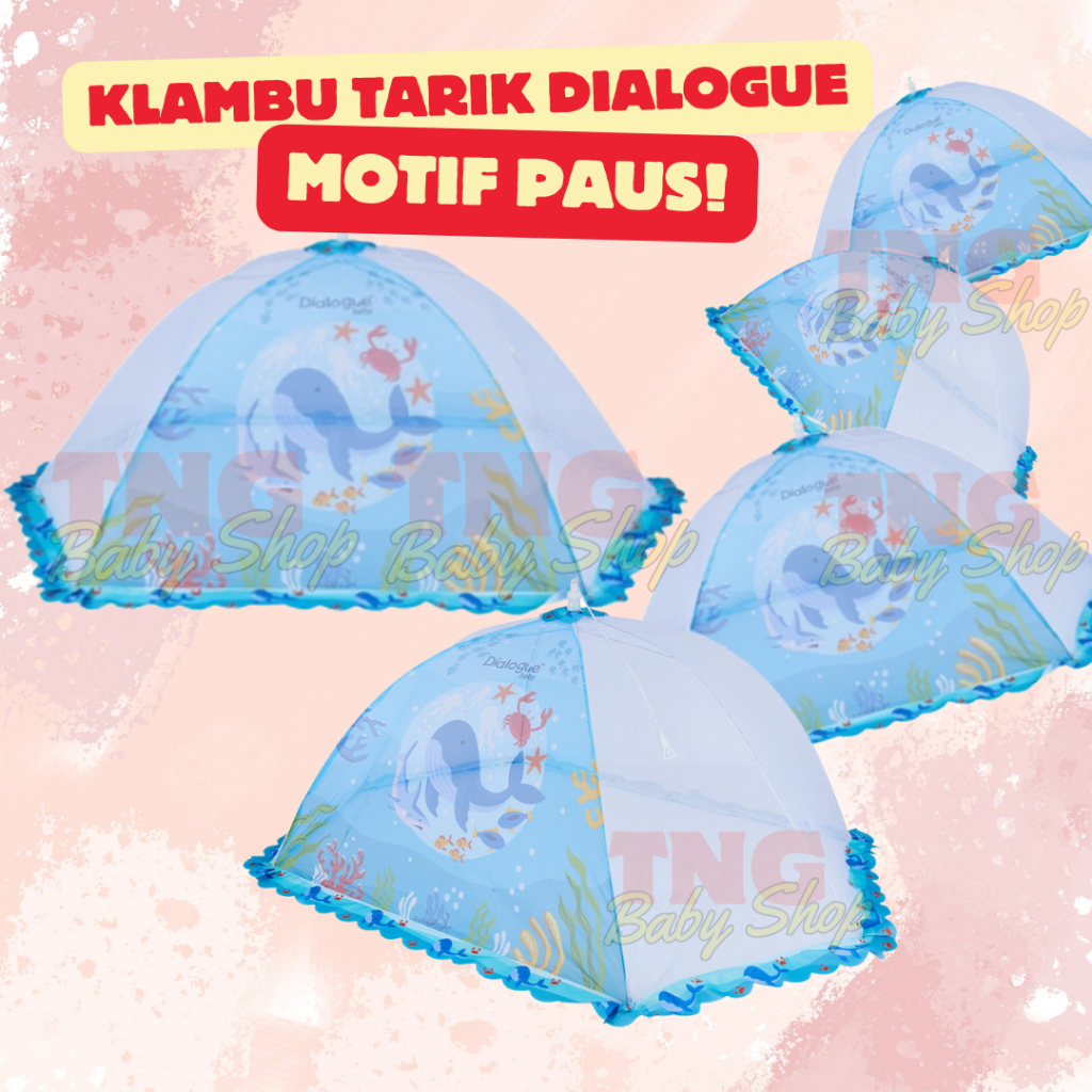 Kelambu Tarik Dialogue Baby Motif Paus