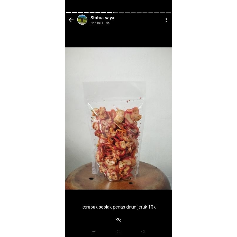 

seblak kerupuk pedas daun jeruk