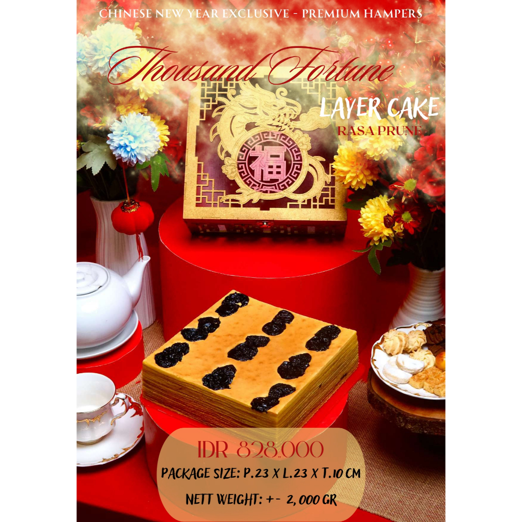 

THOUSAND FORTUNE LAYER CAKE CHINESE NEW YEAR EXCLUSIVE - PRUNE