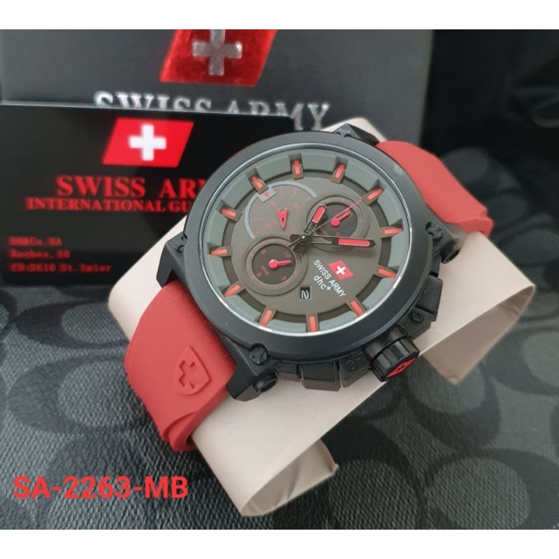 Jam Tangan Cowok SA 2263 MB rubber Original