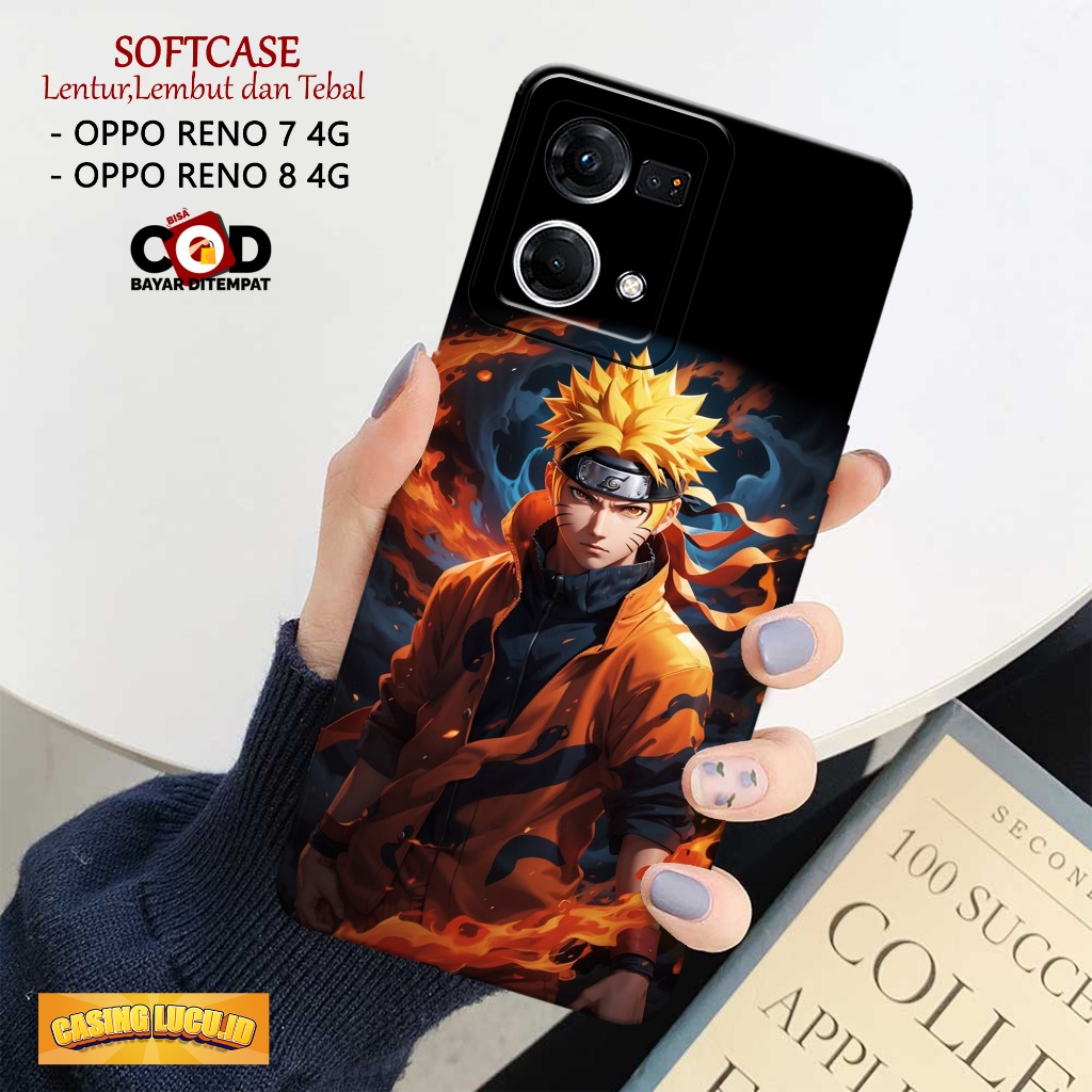Case Oppo Reno 7 4G / Reno 8 4G - Fashion Case ANIME - Casing Oppo Reno 8 4G / Reno 7 4G - Silikon H