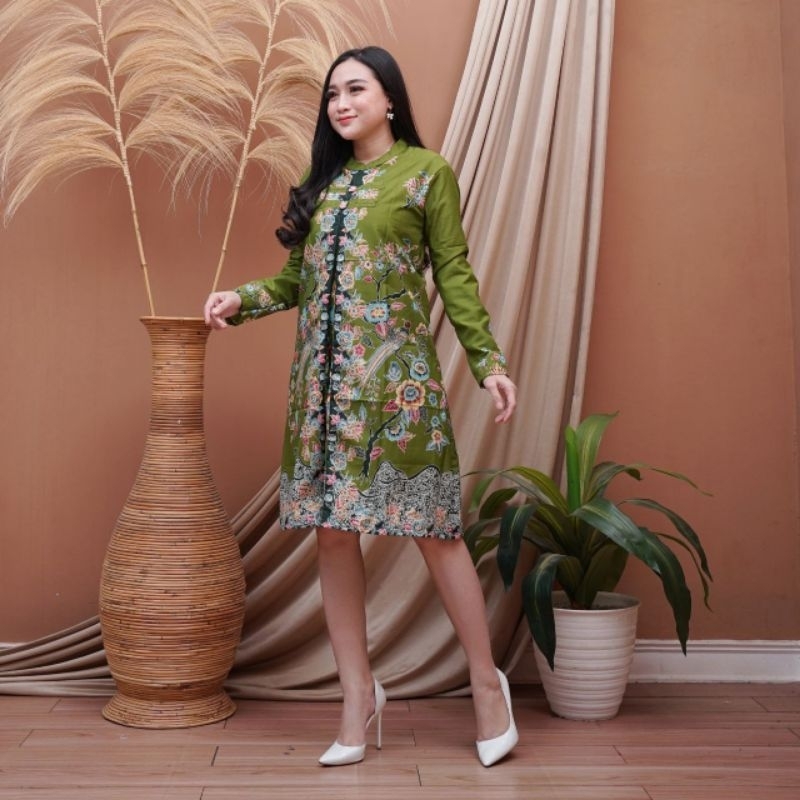 TUNIK BATIK PREMIUM JUMBO TUNIK BATIK MODERN TUNIK BATIK CANTIK DAN ELEGAN TUNIK BATIK KONDANGAN