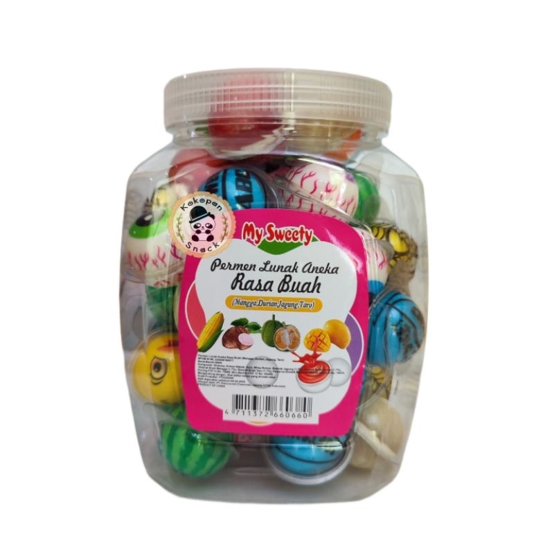 Termurah PERMEN LUNAK BULAT  PERMEN JELLY TOPLES ISI 5