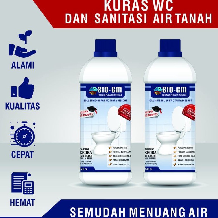 KODE L44K BIO GM Obat WC Mampet 5ml  Ecer dan Grosir