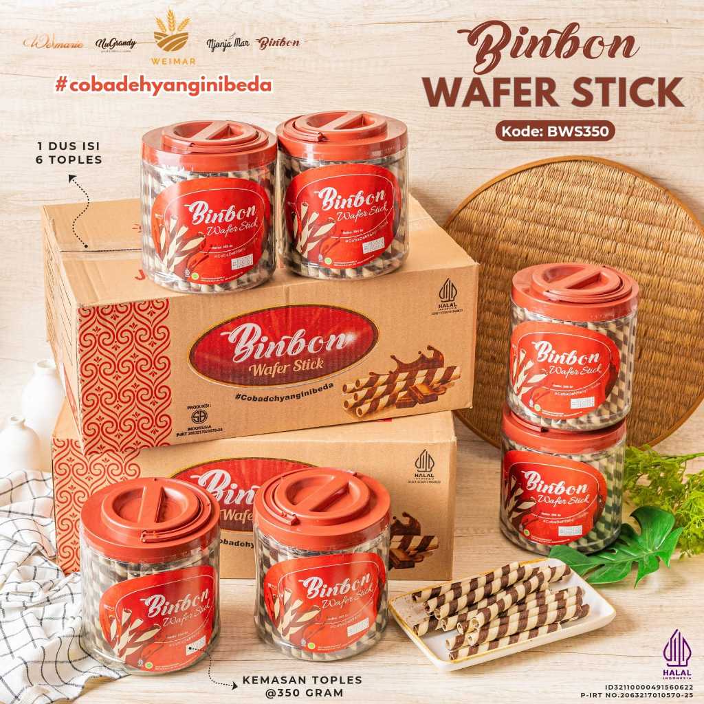 

Binbon Wafer Stick Coklat @350 Gr / Pcs