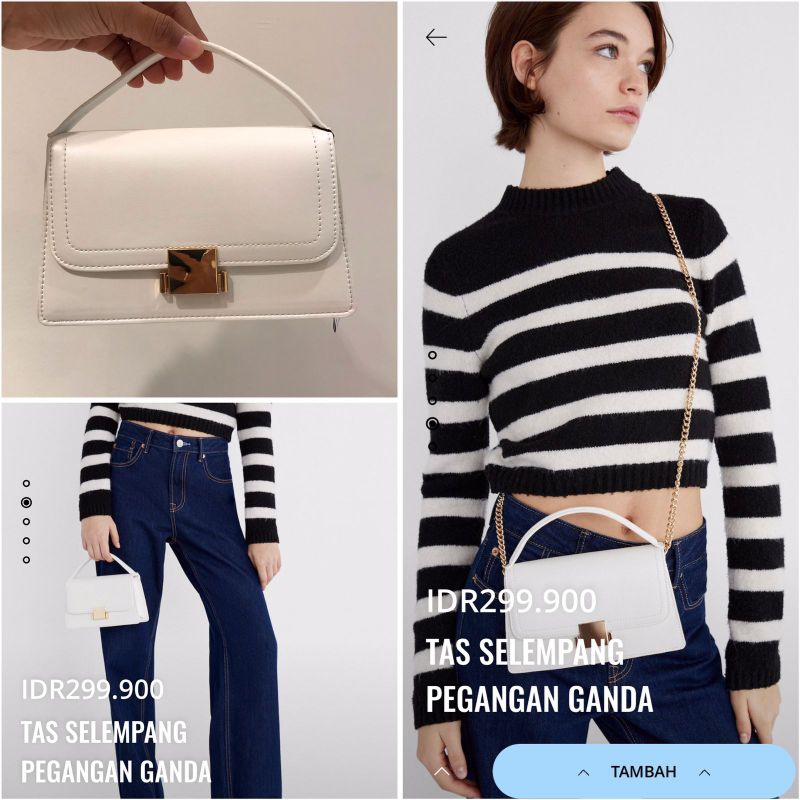 tas  Stradivarius mini denim new arrival / jastip