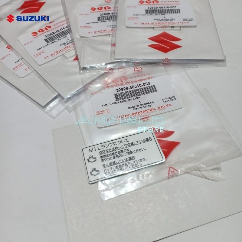 

sticker stiker TULISAN JAPAN LABEL, MIL LAMP ORIGINAL SGP