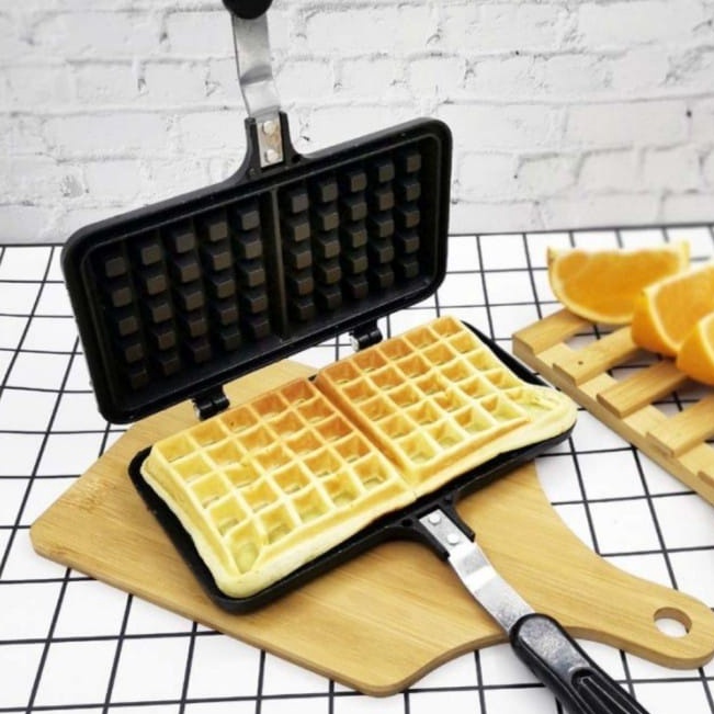 Double Waffle Pan Maker Croffle Pancake mich
