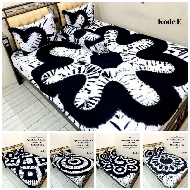 SPREI BATIK JUMPUTAN PEKALONGAN UKURAN 180x200 KATUN HALUS 4 BANTAL 2 GULING
