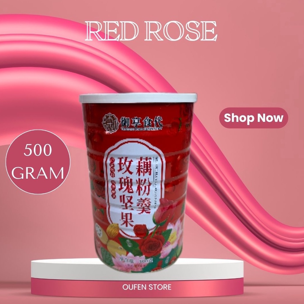 

Grosir Ou Fen Lotus root powder bubuk akar teratai VARIAN RED ROSE COLLAGEN makanan sarapan diet sehat 5g