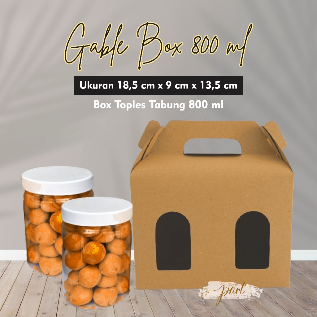 

Gable Box Toples 800 ml Uk. 18,5 x 9 x 13,5 cm