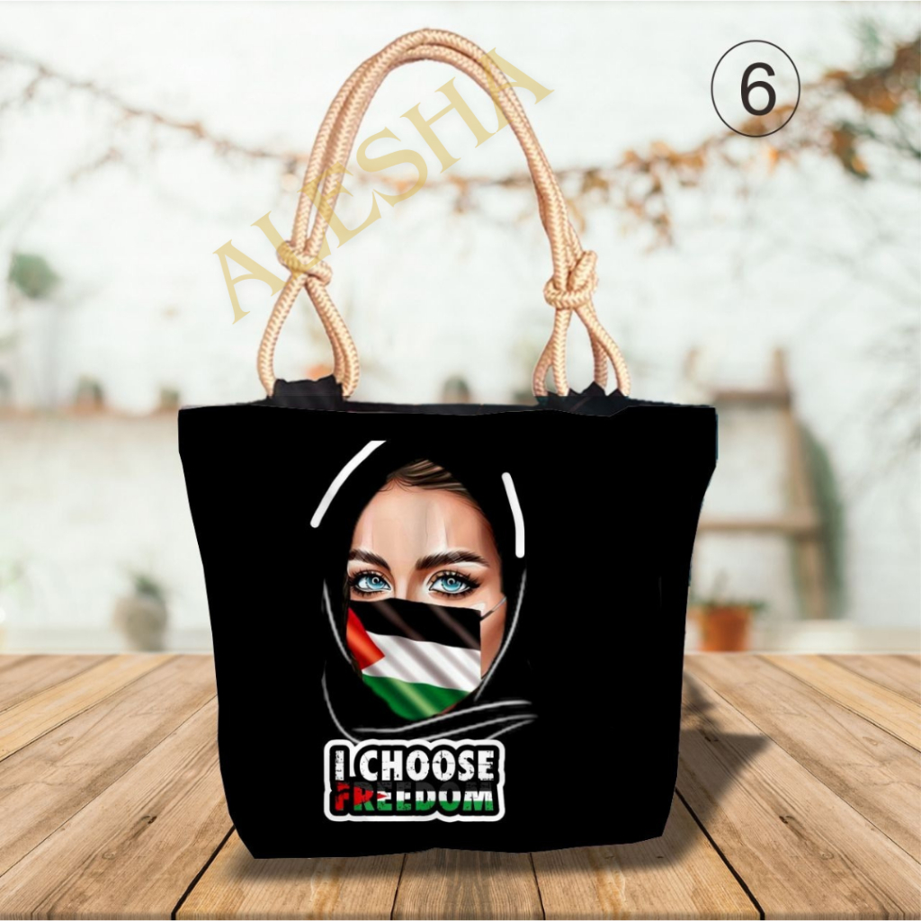 Tote bag wanita viral tali sumbu/tas wanita/souvenir/oleh oleh haji dan umroh