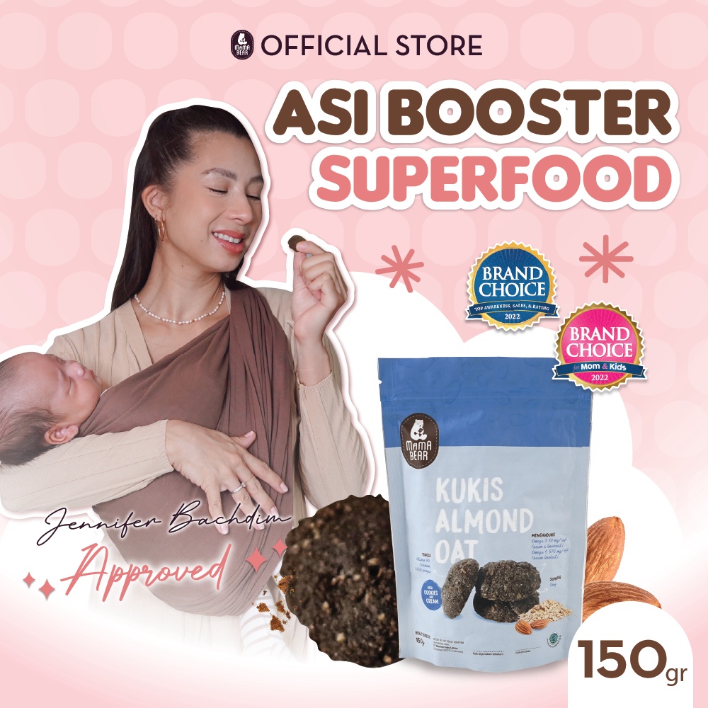 

Terbaru 1212 MamaBear KUKIS ALMOND OAT Cookies Cream KUKIS ASI Booster Pelancar Peningkat Produksi ASI