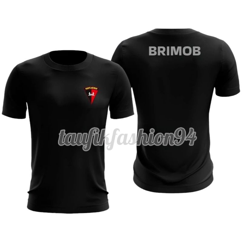 kaos jersey Dryfit BRIMOB hitam pakaian Sport || kaos jersey BRIMOB hitam || kaos olahraga jersey BR