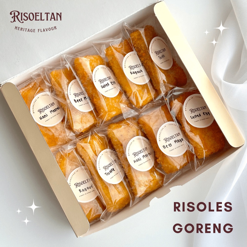 

HARGA GROSIR Risoeltan Preorder Fried Risol Mayo Smoked Beef Ayam Suwir Makanan Risoles Isi 1 Pcs