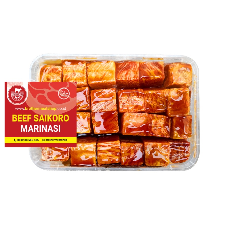 

HOT Product Beef Saikoro Marinasi 5gr Saikoro Meltique dengan Saus Marinasi Halal serbuuu