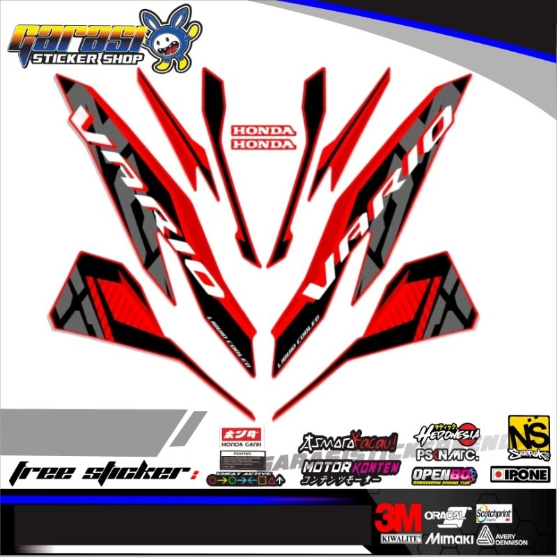 STRIPING VARIO NEW 125 2023  / STICKER VARIO NEW 125 CBS ISS / 150 / VARIO 125/150 STOCK DECALS / VA