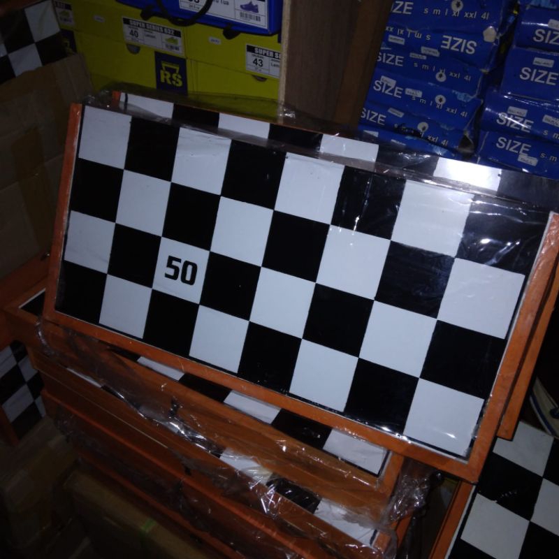 Catur Kayu ukuran Besar 50cm pion daan pasukan kayu