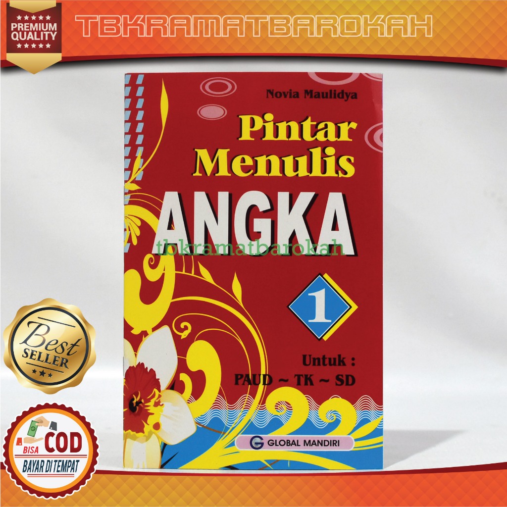 Cod Pintar Menulis Angka 1 Sebelum Sekolah Belajar Mengenal Menulis Angka ( Global Mandiri )