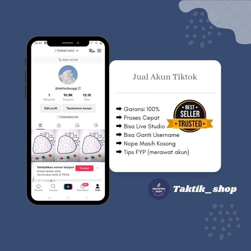 akun tiktok fyp akun tiktok real Followers akun tiktok garansi akun tiktok aktif akun tiktok live st