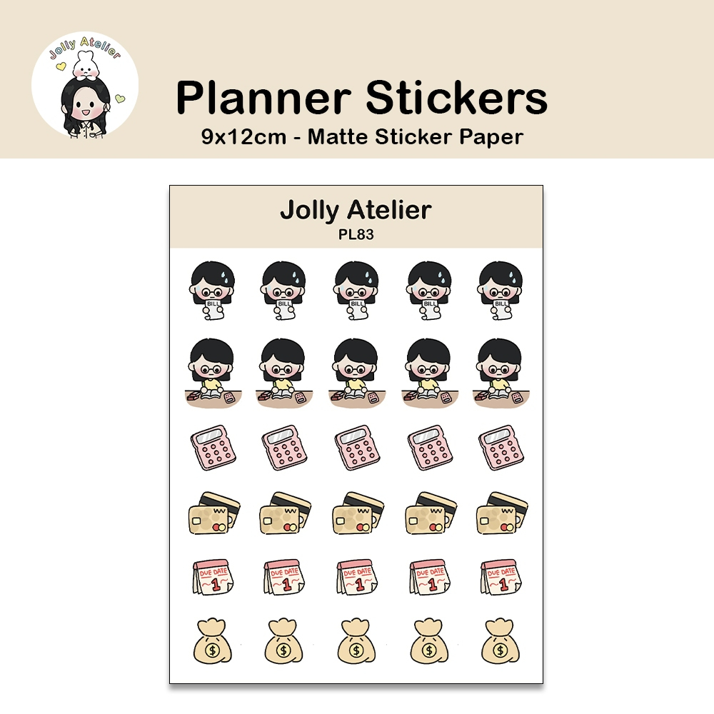 

Finance stickersheet | planner sticker [jollyatelier]